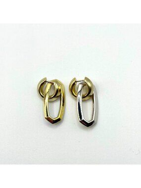 Kendra Scott Danielle Link Earrings Silver & Gold Tone